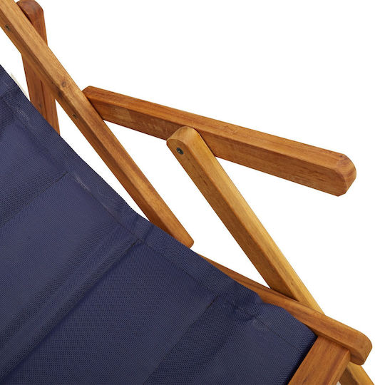 vidaXL Καρέκλα Παραλίας Μπλε 97x61.5x110εκ. Σετ 2τμχ