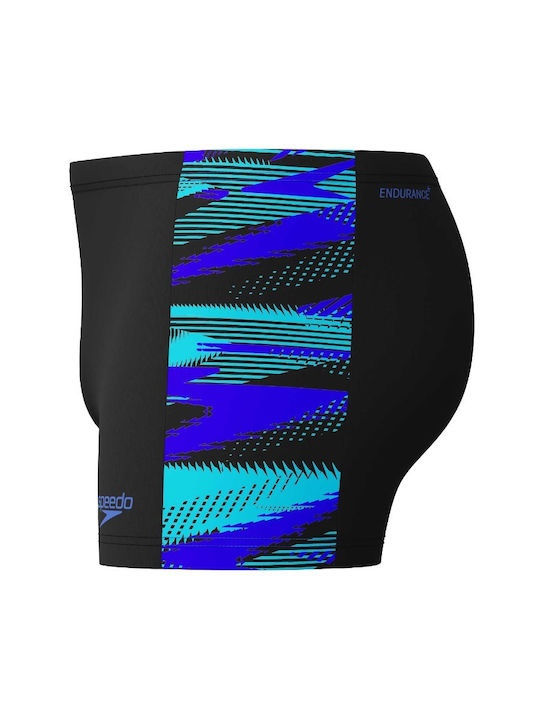 Mens Hyperboom Panel Aquashort Men's Swimwear Shorts Black, Cobalt Pop
