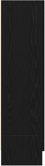 Мебели за съхранение дървен Black Oak 82.5x30.5x115см