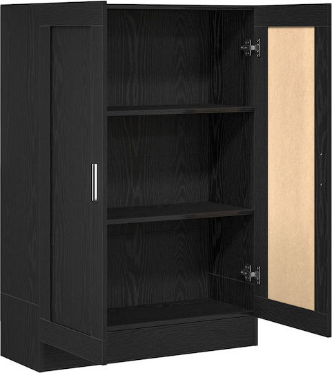 Мебели за съхранение дървен Black Oak 82.5x30.5x115см