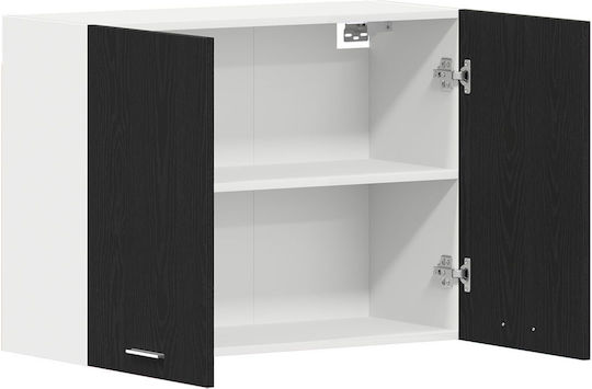 Set Dulapuri de Bucătărie Suspendate & de Podea Negru 80x31x60buc
