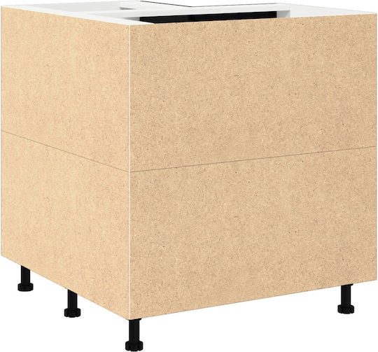 Corner Cabinet Floor Black Oak 75.5x75.5x81.5cm