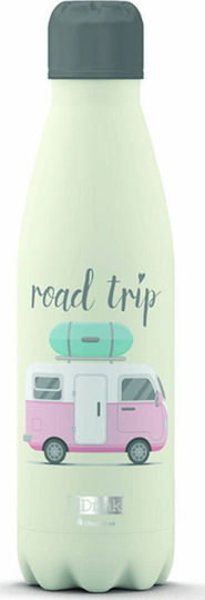 I-Total i Drink Bottle Thermos Stainless Steel BPA Free 500ml Green