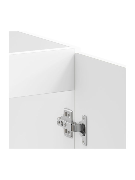 Lucca Комплект Кухненски Шкафове Висящи и Подови White Glossy 80x46.5x81.5бр