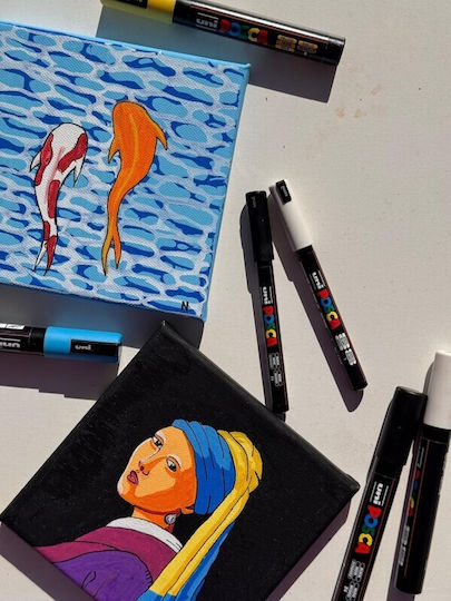 Posca PC-5M Μαρκαδόροι Standard Colors 2.5mm Σετ 8τμχ