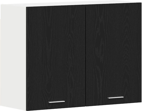 Set Dulapuri de Bucătărie Suspendate & de Podea Negru 80x31x60buc
