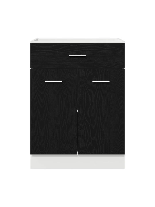 Επιδαπέδιο Ντουλάπι Μαύρο 60x46x81.5εκ.