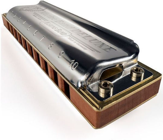 Hohner Harmonica Marine Band Deluxe Key of A (La) Major
