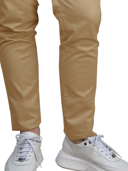 Παντελόνι Chino σε Slim Εφαρμογή Μπεζ, Γκρι