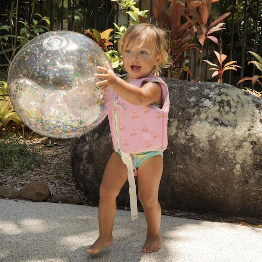Sunnylife Kids' Swim Vest Cotton Candy Cherry 3-6 Years