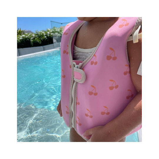Sunnylife Kids' Swim Vest Cotton Candy Cherry 3-6 Years