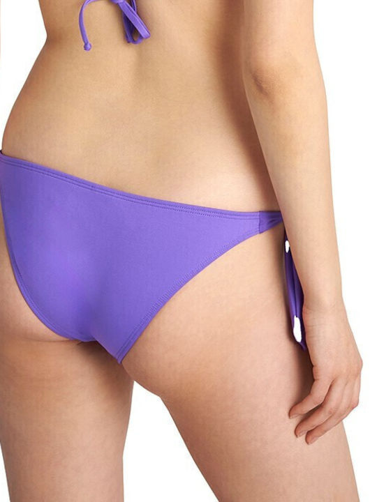 Bikini Inferioare Slip cu Dantelă Violet