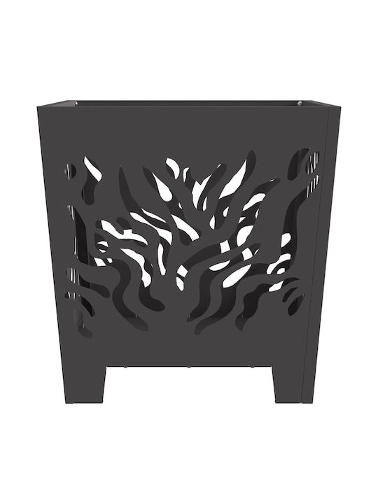 vidaXL Firepit Black 40x40x40cm