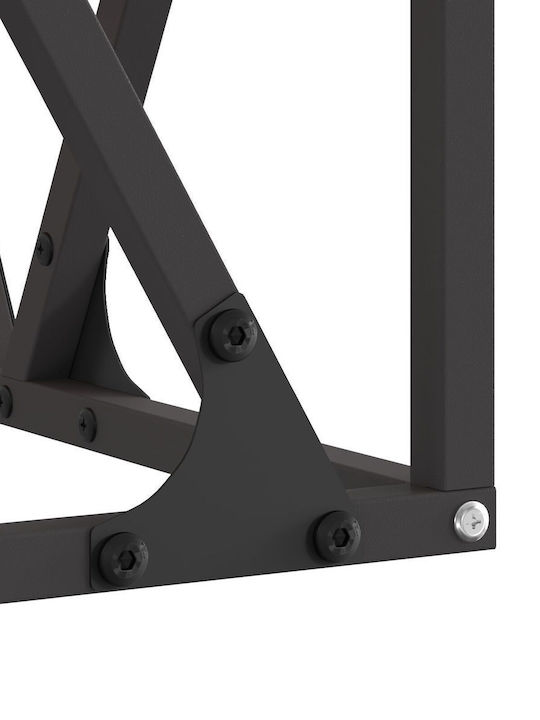vidaXL Τζάκι Εσωτερικού Χώρου Μεταλλικό Καφέ 50x50x35cm