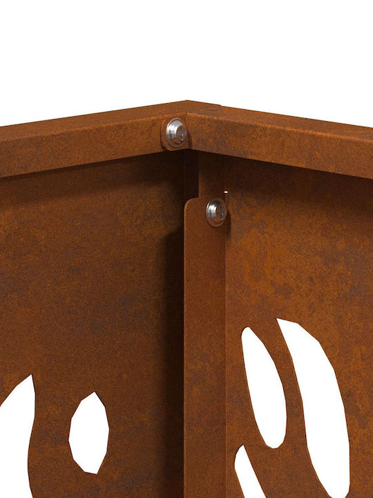 vidaXL Firepit Brown 40x40x40cm