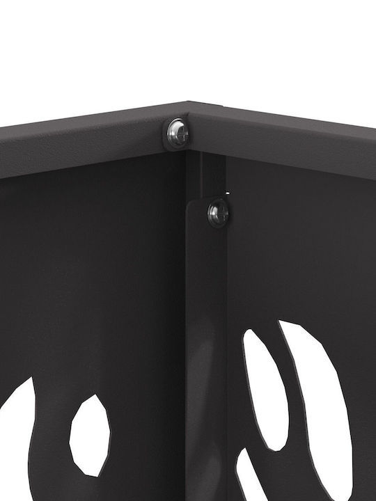 vidaXL Firepit Black 40x40x40cm