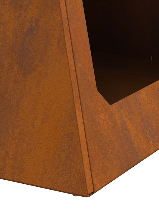 vidaXL Τζάκι Εσωτερικού Χώρου Μεταλλικό Καφέ 50x50x51cm