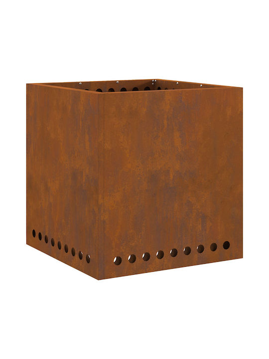vidaXL Focar În aer liber din metal Gri 48x48x50cm