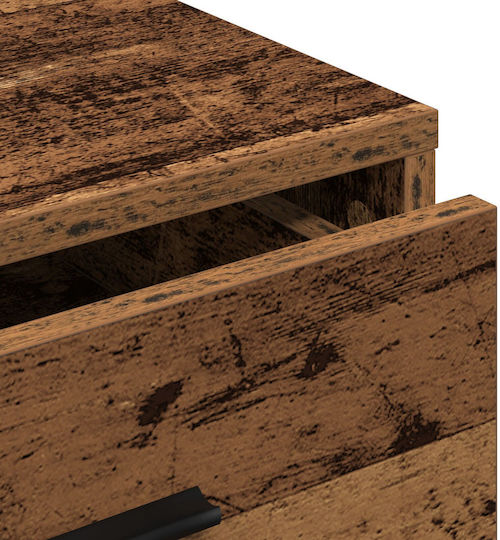 Office Drawer Made of Solid Wood Natural 40x41x75cm