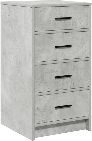 Büroaufbewahrungsschublade aus Holz Graue 40x41x75cm