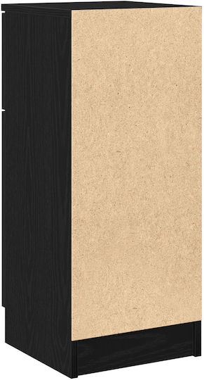 Sertar De Birou Din Lemn Negru 30x30x70cm