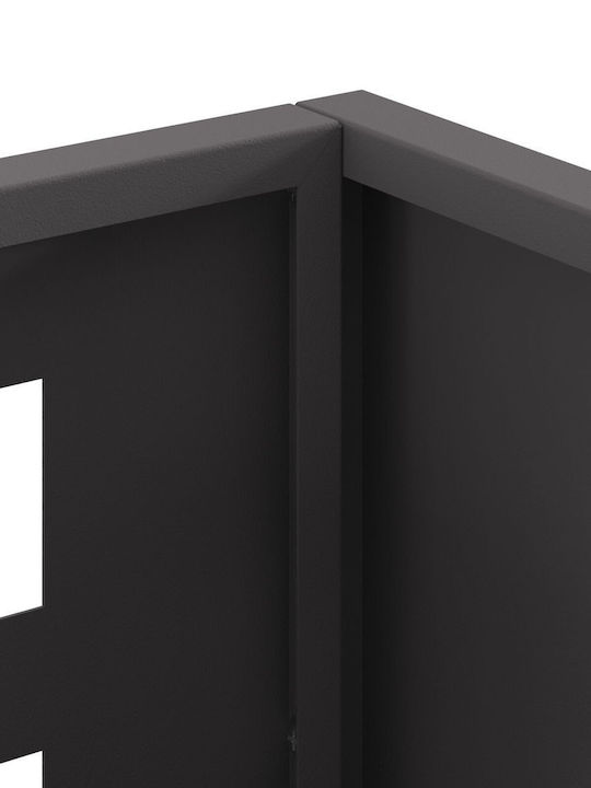 vidaXL Firepit Black 50x30x40cm
