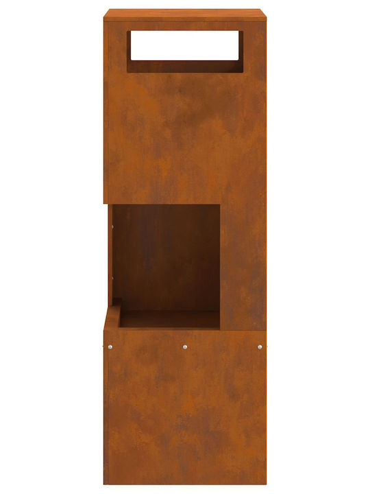 vidaXL Focar Interior din metal Maro 35x35x100cm