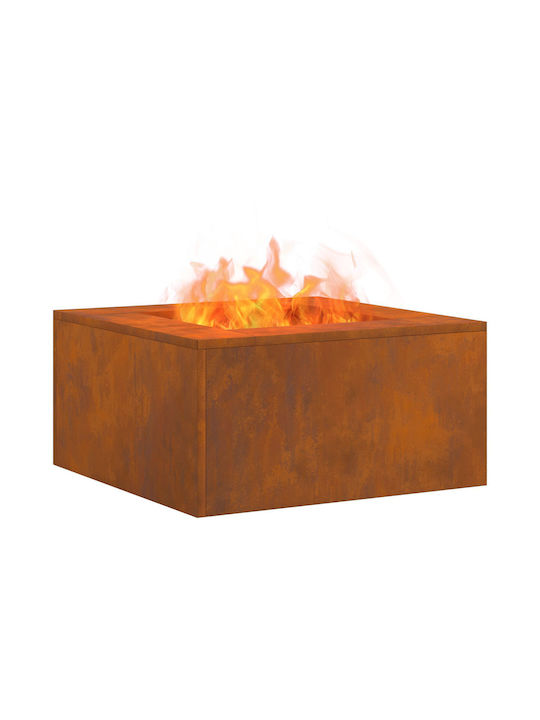 vidaXL Firepit Brown 60x60x30cm