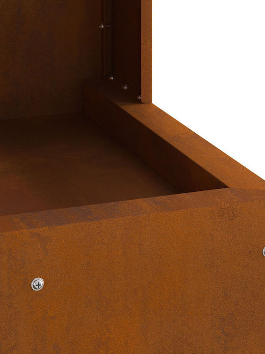 vidaXL Focar Interior din metal Maro 35x35x100cm