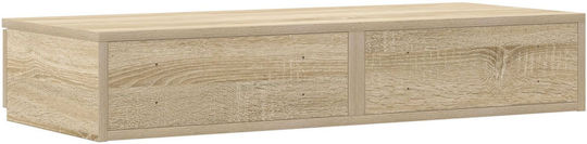 vidaXL Wooden Bed Drawer Orange 100x36.5x16.5cm