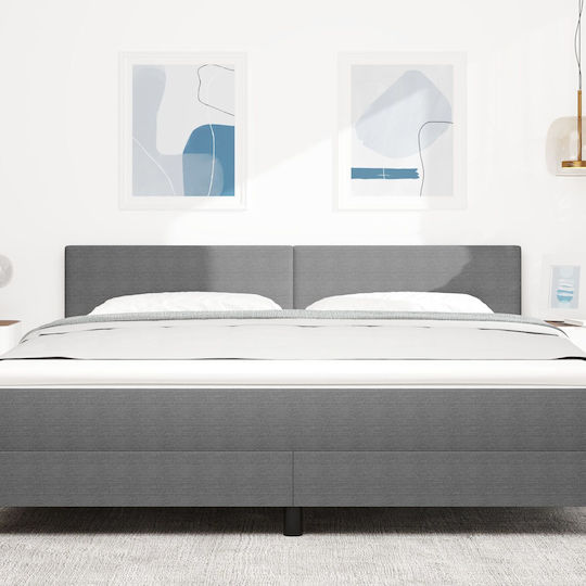 vidaXL Wooden Bed Headboard Open Gray 180x88cm