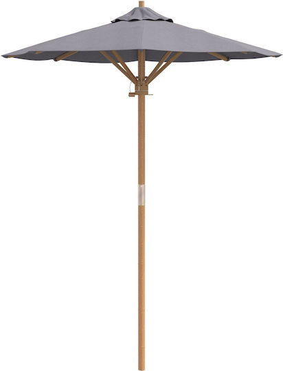 Umbrelă Rotundă Din Lemn Gri Φ2.11xÎ2.11m