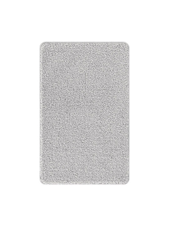 vidaXL Non-Slip Bath Mat Cotton 4019835 Grey 60x90cm