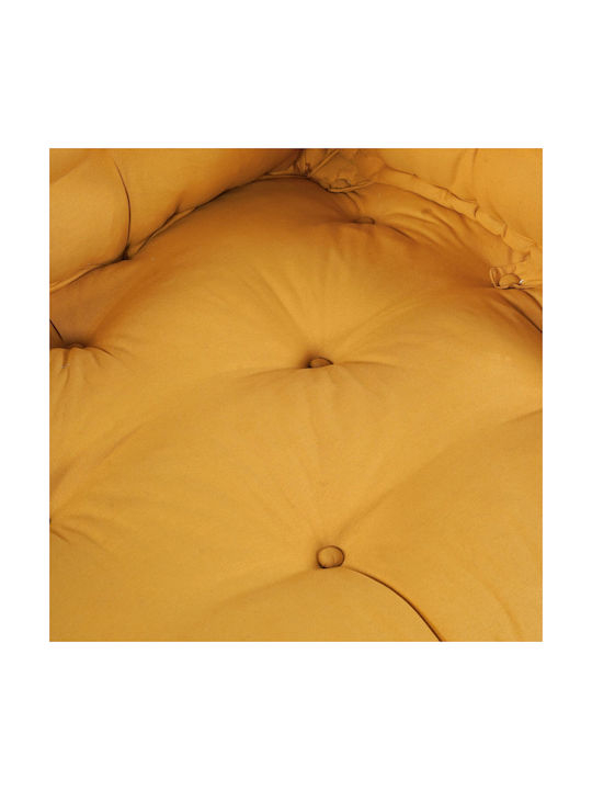 vidaXL Palette Bench Cushion with Backrest Yellow 70x90cm