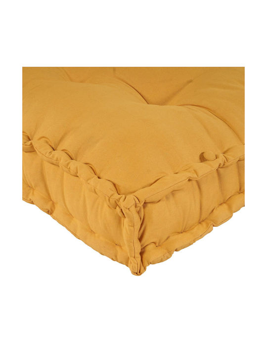 vidaXL Palette Bench Cushion with Backrest Yellow 70x90cm