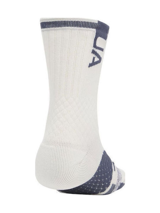 Under Armour Ad Playmaker Αθλητικές Κάλτσες Λευκές Under Armour Ad Playmaker Αθλητικές Κάλτσες Λευκές