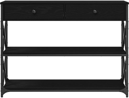 Конзолна маса от Дърво & Метал Black Oak Д100xШ28xВ75cm