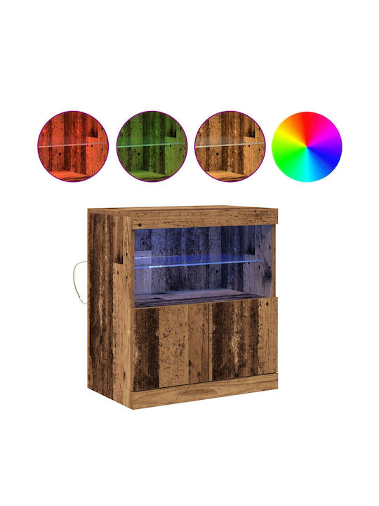 Cabinet Storage Solid Wood L60xW37xH67cm