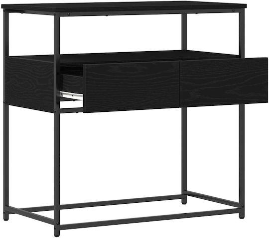 Solid Wood Console Table Black Oak L75xW40xH75cm