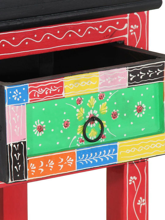 Solid Wood Console Table Colorful L100xW30xH75cm