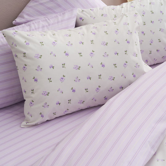 Charalambidis Textiles Duvet Cover Single 160x240 Spring Lila