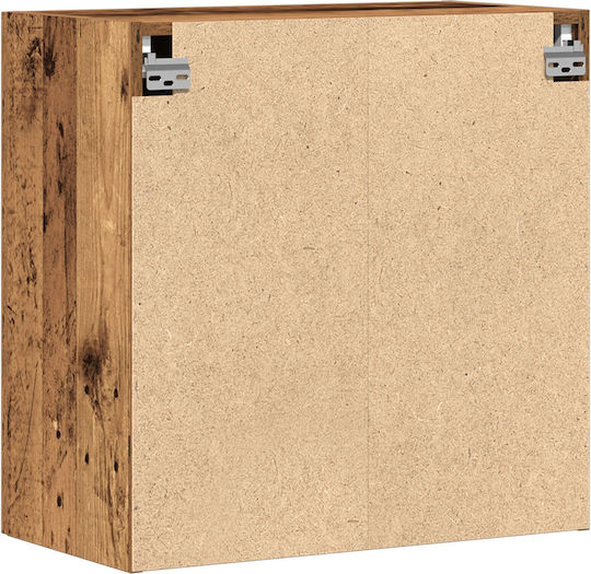 Wall Living Room Cabinet made of Particle Board Old Wood 60x31.5x60cm
