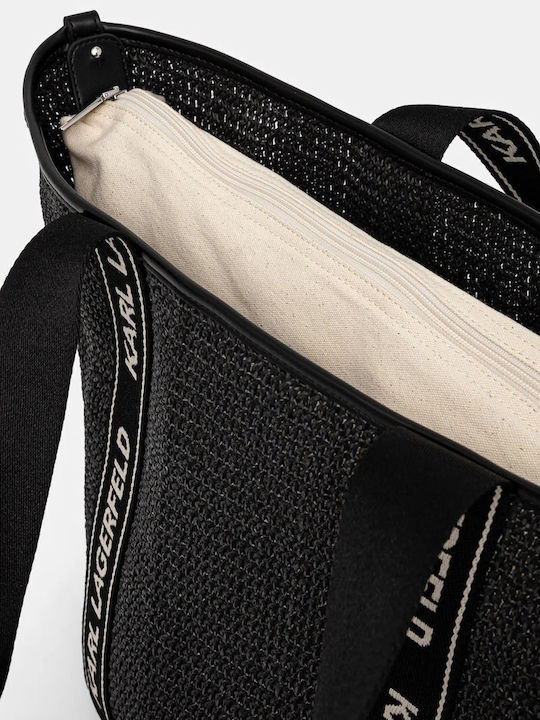 Essential Straw Women's Bag Shoulder Black