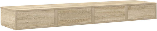 vidaXL Bettkasten aus Holz Sonoma 135x36.5x16.5cm