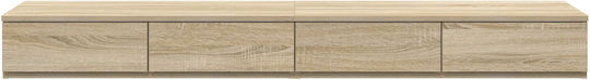 vidaXL Bettkasten aus Holz Sonoma 135x36.5x16.5cm