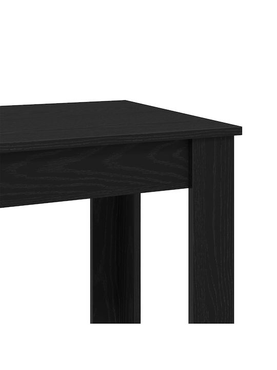 Tisch Bar Holz Black Velvet-Black Metal 102x50x103.5cm