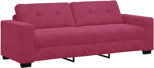 Living Room Furniture Set 3-Seater & 2-Seater & Armchair Red
