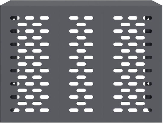 Vidaxl Air Conditioner Cover Anthracite 110x50x80 cm Steel