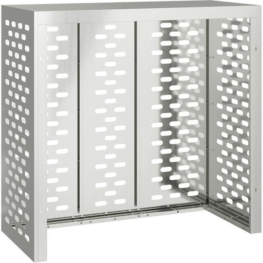 Vidaxl Air Conditioner Cover 110x50x105 cm Stainless Steel