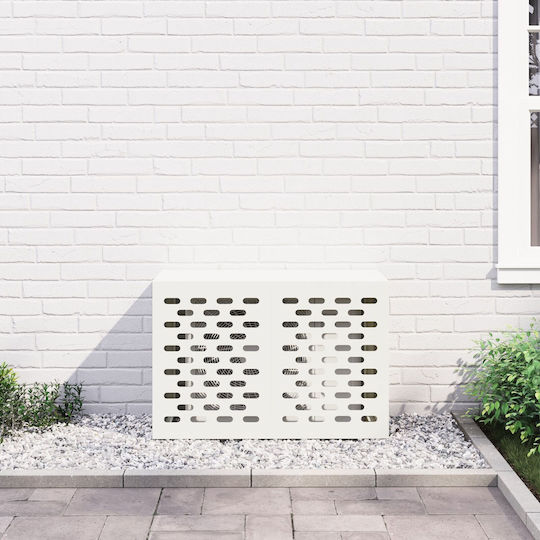 Air Conditioner Cover White 90x40x60 Steel